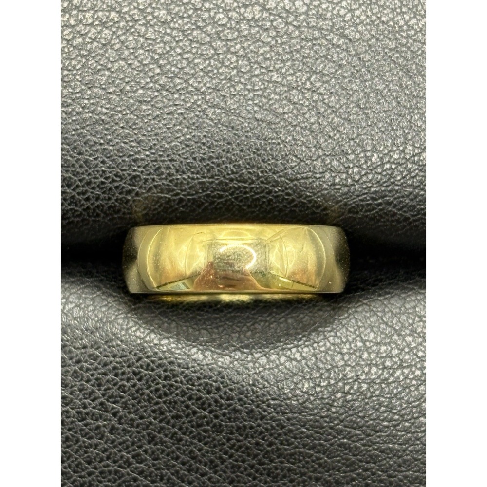New Condition Yellow Sterling Silver 5Gr 6MM Comfort Fit Wedding Band Size 7 F8